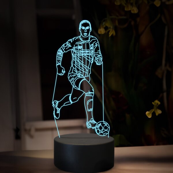 Beling 3D lampa,Virgil van Dijk, futbalový darček ,16 farebná TZ25