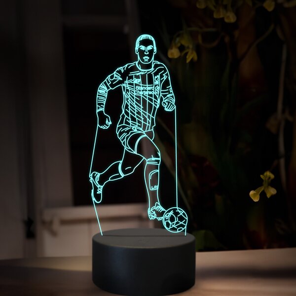 Beling 3D lampa,Virgil van Dijk, futbalový darček ,16 farebná TZ25