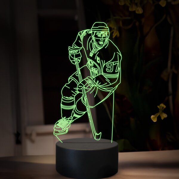 Beling 3D lampa,Connor McDavid, 16 farebná SXQ4