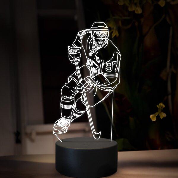 Beling 3D lampa,Connor McDavid, 16 farebná SXQ4