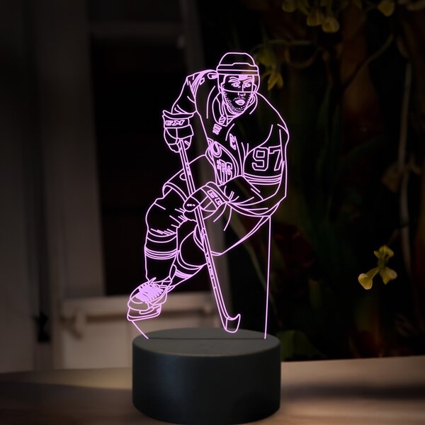 Beling 3D lampa,Connor McDavid, 16 farebná SXQ4