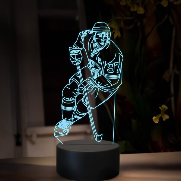 Beling 3D lampa,Connor McDavid, 16 farebná SXQ4