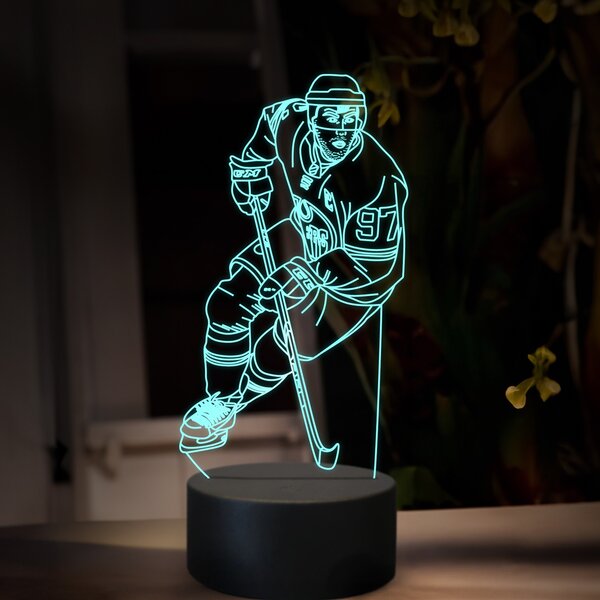 Beling 3D lampa,Connor McDavid, 16 farebná SXQ4