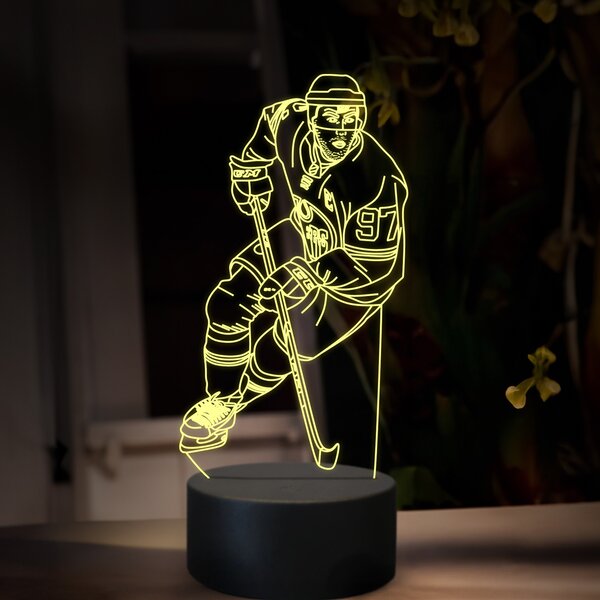 Beling 3D lampa,Connor McDavid, 16 farebná SXQ4