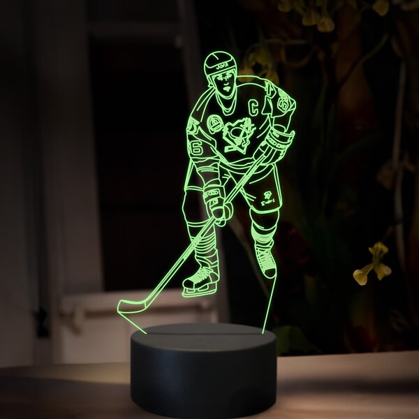 Beling 3D lampa, Mario Lemieux, 16 farebná SXQ8