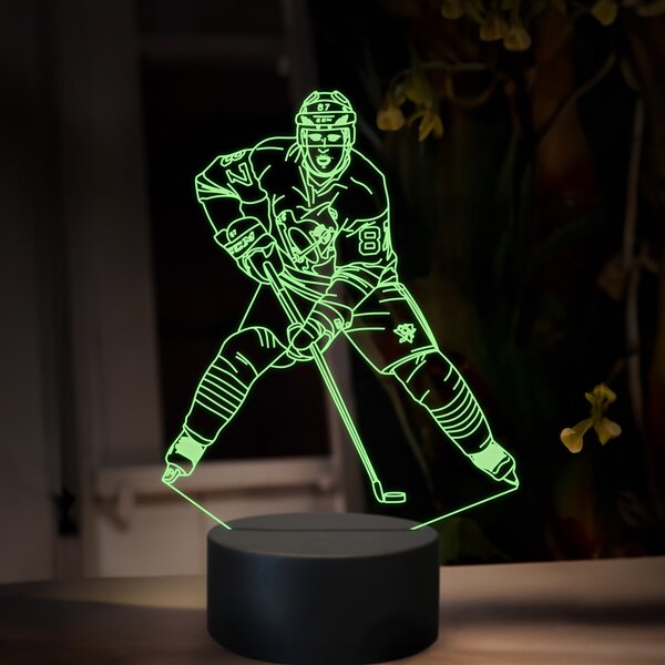 Beling 3D lampa, Sidney Crosby, 16 farebná SXQ11