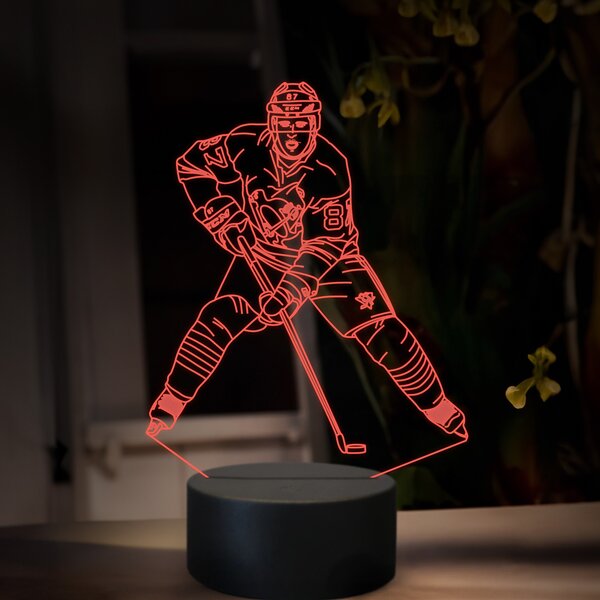 Beling 3D lampa, Sidney Crosby, 16 farebná SXQ11