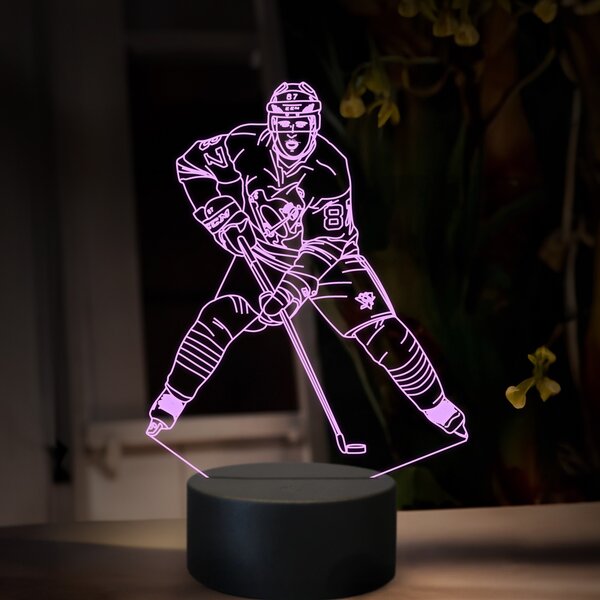 Beling 3D lampa, Sidney Crosby, 16 farebná SXQ11
