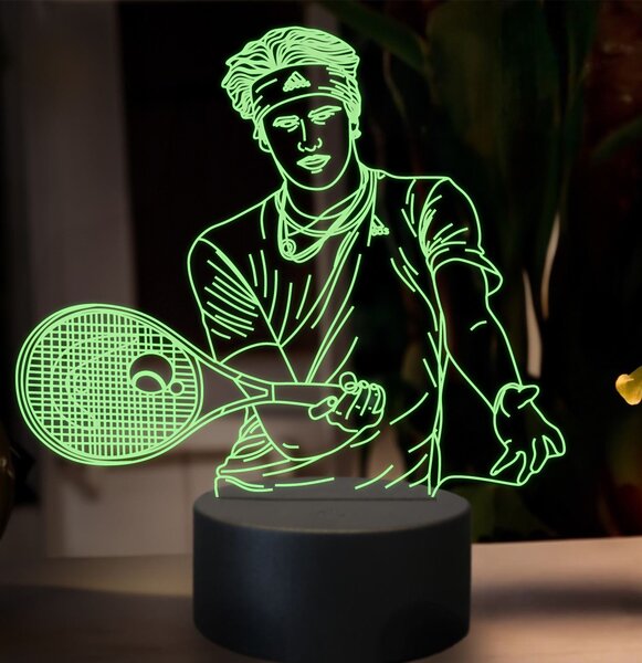 Beling 3D lampa,Alexander Zverev, 16 farebná SXZ1