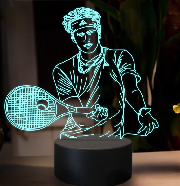 Beling 3D lampa,Alexander Zverev, 16 farebná SXZ1