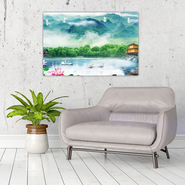Obraz - Snová krajina (90x60 cm)