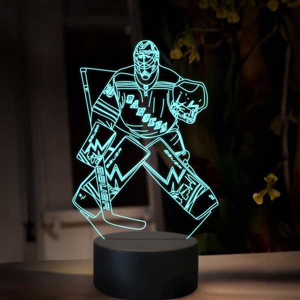 Beling 3D lampa, Henrik Lundqvist, 16 farebná SXQ13