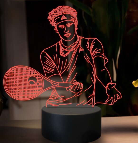 Beling 3D lampa,Alexander Zverev, 16 farebná SXZ1