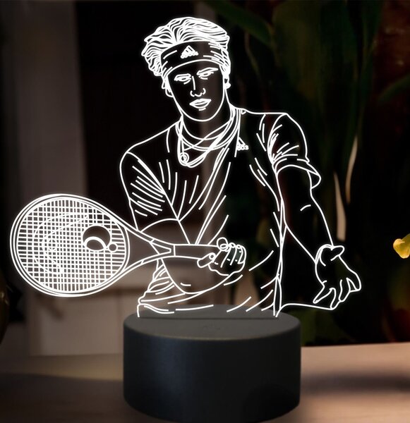 Beling 3D lampa,Alexander Zverev, 16 farebná SXZ1