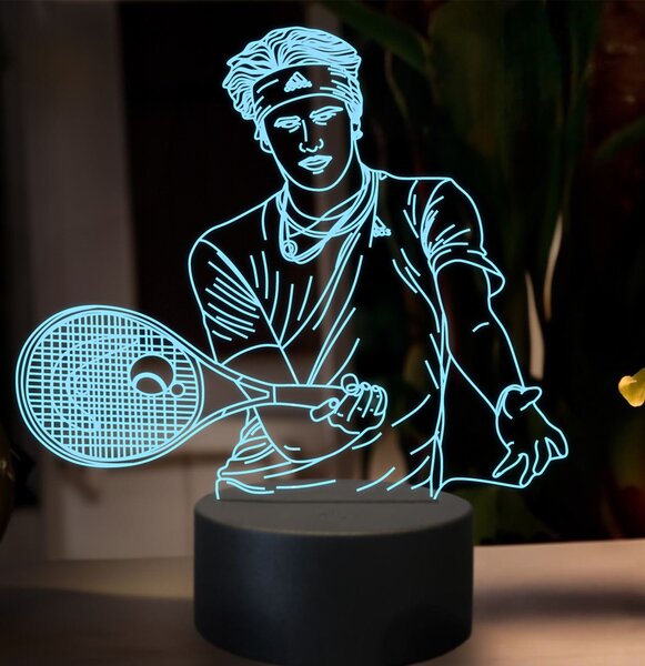 Beling 3D lampa,Alexander Zverev, 16 farebná SXZ1