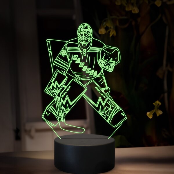 Beling 3D lampa, Henrik Lundqvist, 16 farebná SXQ13