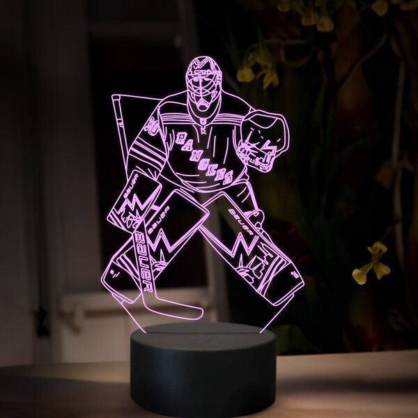 Beling 3D lampa, Henrik Lundqvist, 16 farebná SXQ13