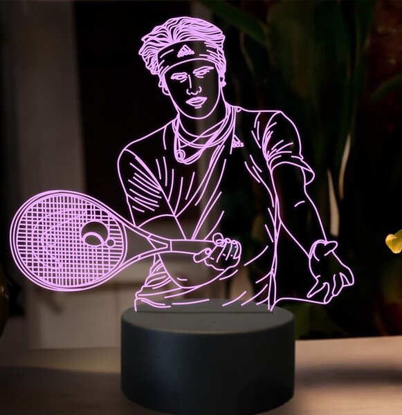 Beling 3D lampa,Alexander Zverev, 16 farebná SXZ1