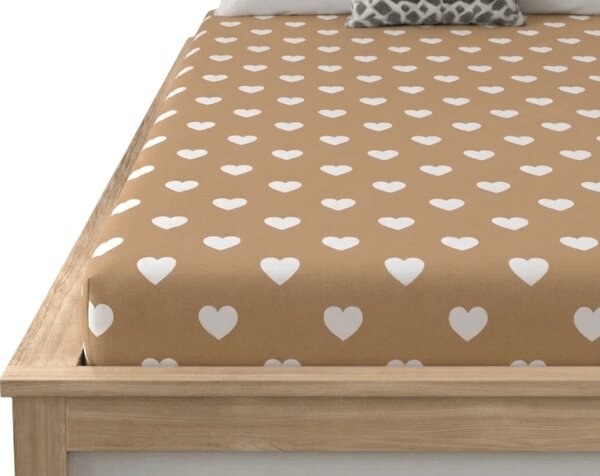 Obliečka z mikrovlákna CARAMHEART hnedé 90x200 cm