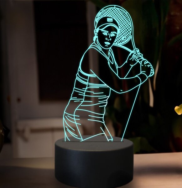 Beling 3D lampa, Ashleigh Bartyová, 16 farebná SXZ4