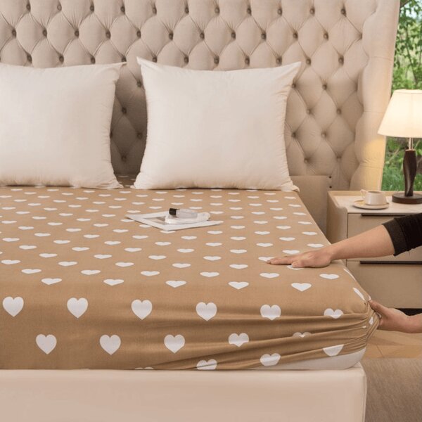Obliečka z mikrovlákna CARAMHEART hnedé 90x200 cm