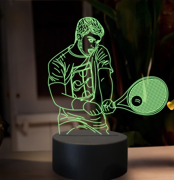 Beling 3D lampa,Carlos Alcaraz, 16 farebná SXZ5