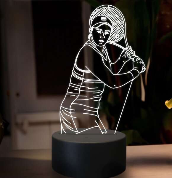 Beling 3D lampa, Ashleigh Bartyová, 16 farebná SXZ4
