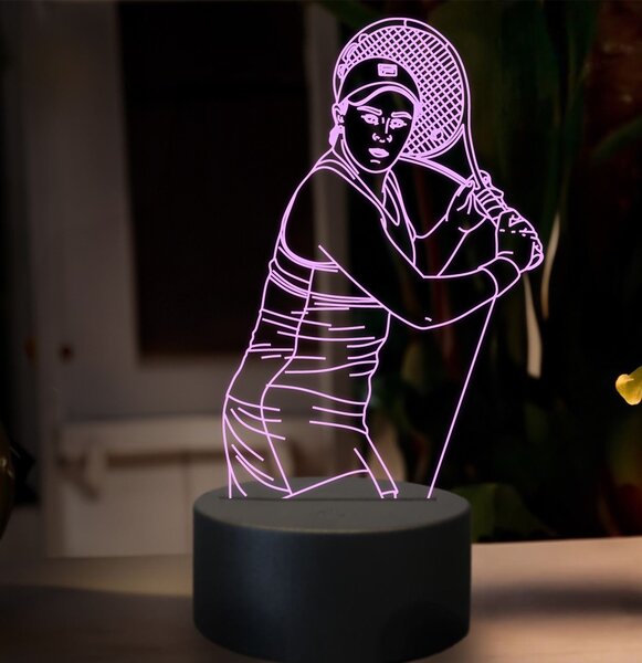 Beling 3D lampa, Ashleigh Bartyová, 16 farebná SXZ4