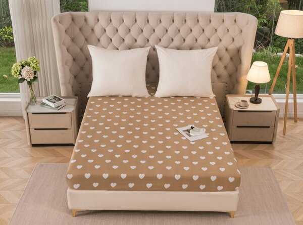 Obliečka z mikrovlákna CARAMHEART hnedé 90x200 cm
