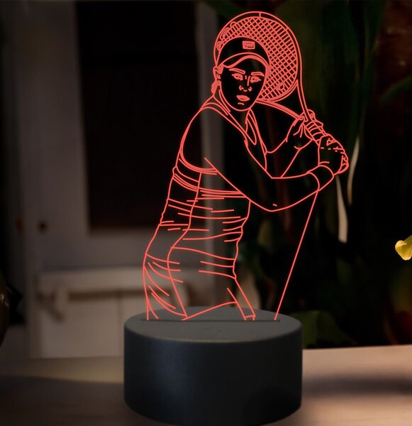 Beling 3D lampa, Ashleigh Bartyová, 16 farebná SXZ4