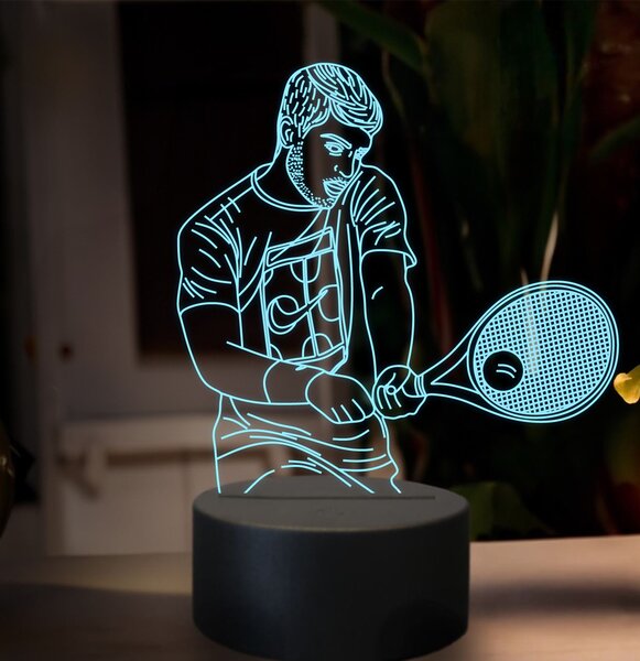 Beling 3D lampa,Carlos Alcaraz, 16 farebná SXZ5