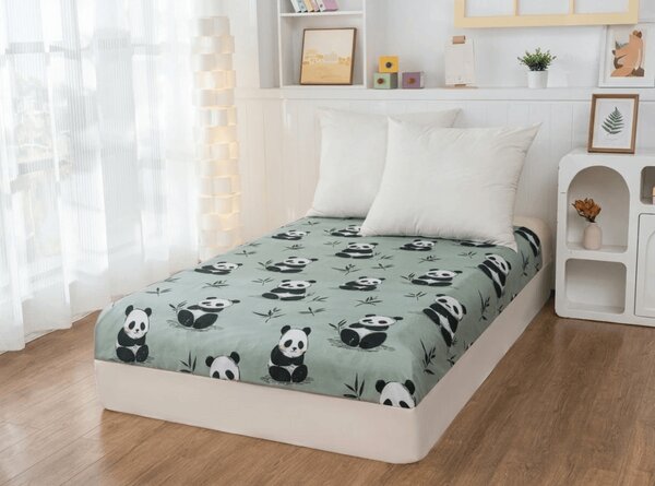 Plachta z mikrovlákna PANDA RELAX mentolová 90x200 cm