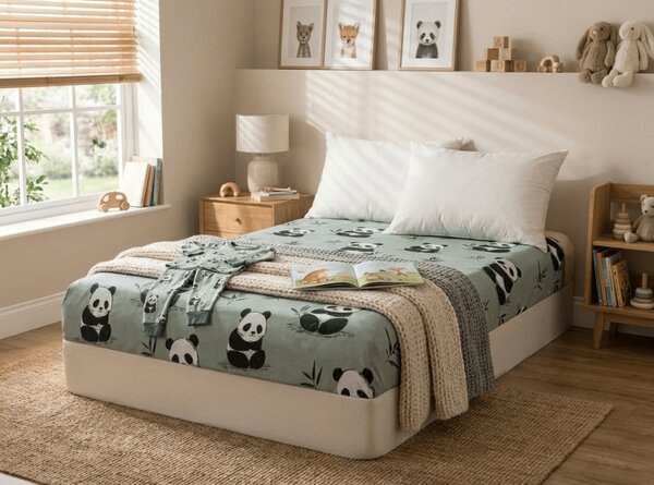 Plachta z mikrovlákna PANDA RELAX mentolová 90x200 cm