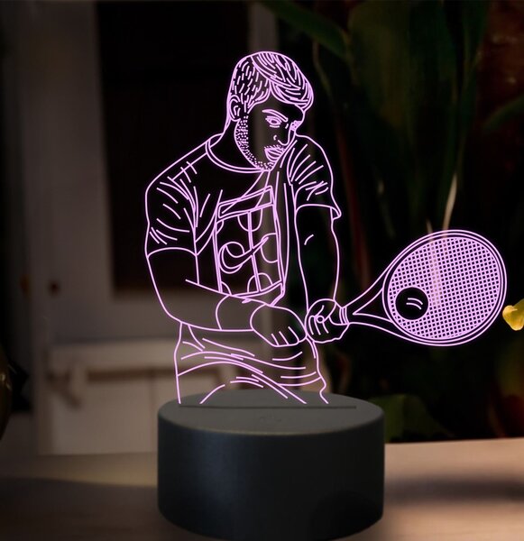 Beling 3D lampa,Carlos Alcaraz, 16 farebná SXZ5