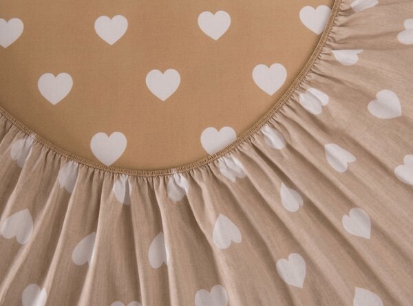 Obliečka z mikrovlákna CARAMHEART hnedé 90x200 cm