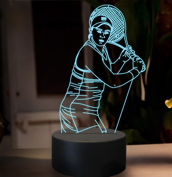 Beling 3D lampa, Ashleigh Bartyová, 16 farebná SXZ4