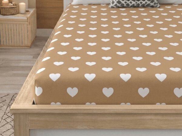Obliečka z mikrovlákna CARAMHEART hnedé 90x200 cm