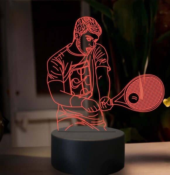 Beling 3D lampa,Carlos Alcaraz, 16 farebná SXZ5