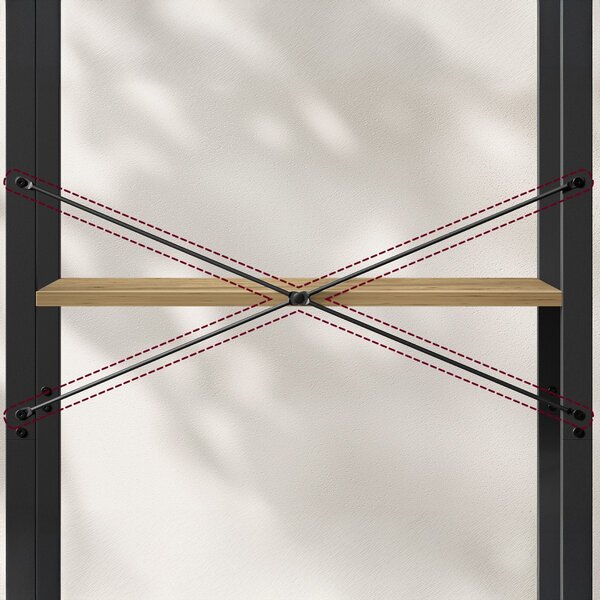 Regál TAYLOR ARTISAN 4 police 120x66 cm