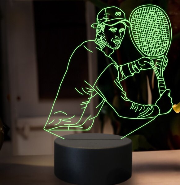 Beling 3D lampa,Hubert Hurkacz, 16 farebná SXZ9