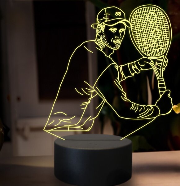 Beling 3D lampa,Hubert Hurkacz, 16 farebná SXZ9