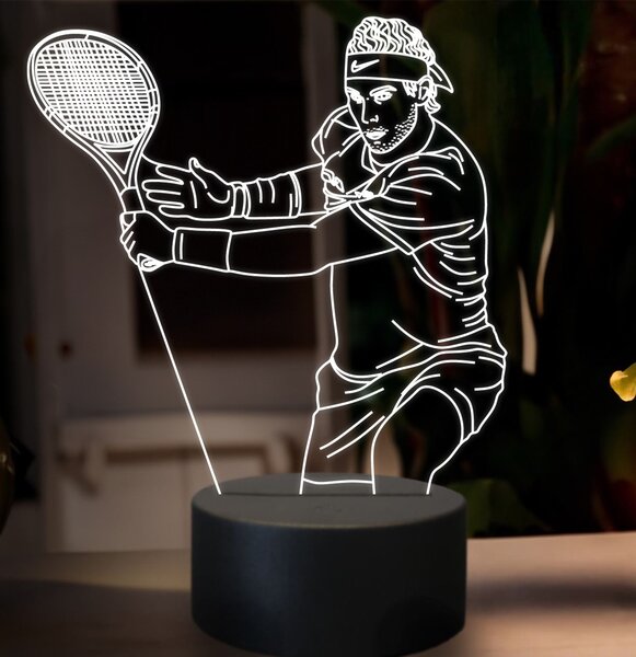 Beling 3D lampa, Rafael Nadal, 16 farebná SXZ14