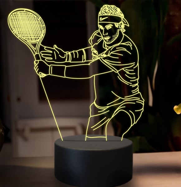 Beling 3D lampa, Rafael Nadal, 16 farebná SXZ14