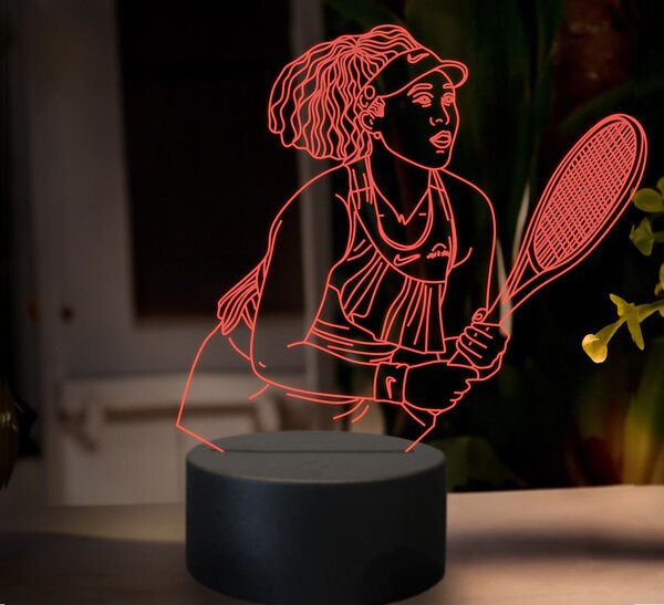 Beling 3D lampa,Naomi Osaka, 16 farebná SXZ12