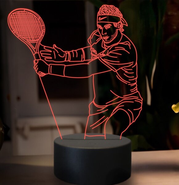 Beling 3D lampa, Rafael Nadal, 16 farebná SXZ14