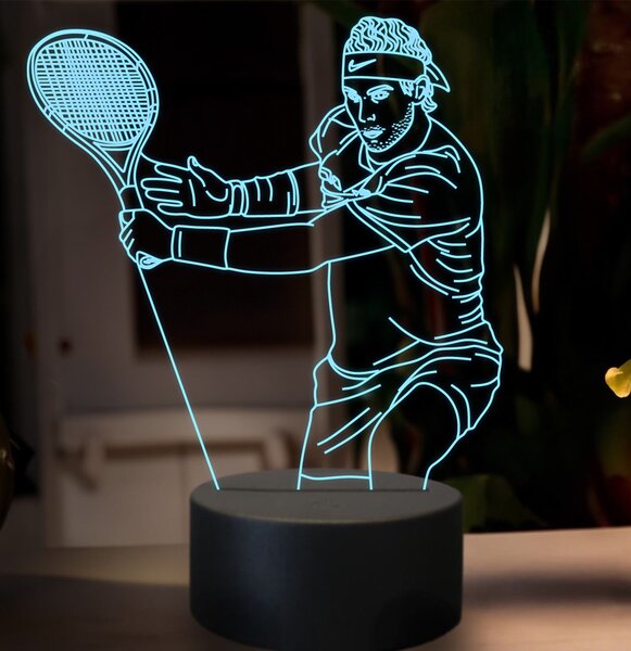 Beling 3D lampa, Rafael Nadal, 16 farebná SXZ14