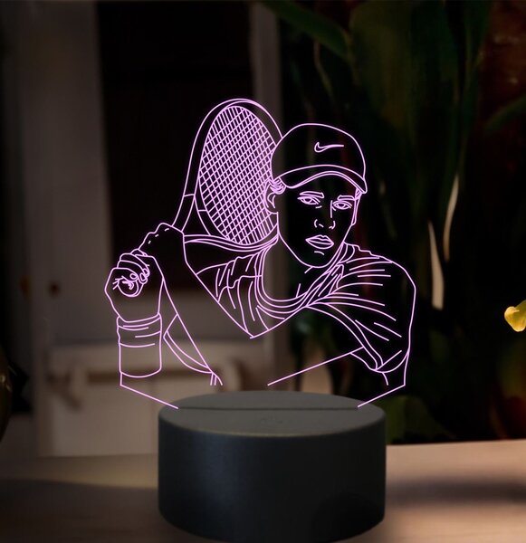 Beling 3D lampa,Jannik Sinner, 16 farebná SXZ11