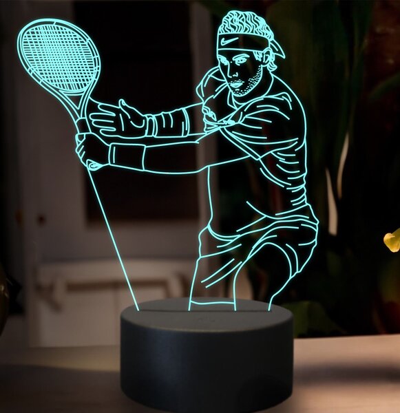 Beling 3D lampa, Rafael Nadal, 16 farebná SXZ14
