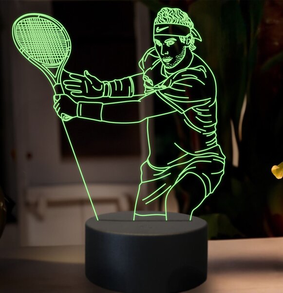 Beling 3D lampa, Rafael Nadal, 16 farebná SXZ14