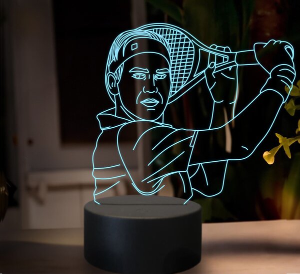 Beling 3D lampa, Roger Federer, 16 farebná SXZ15